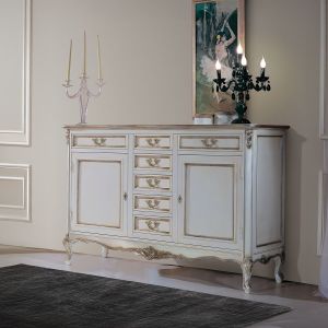 Credenza 2 porte con cassetti